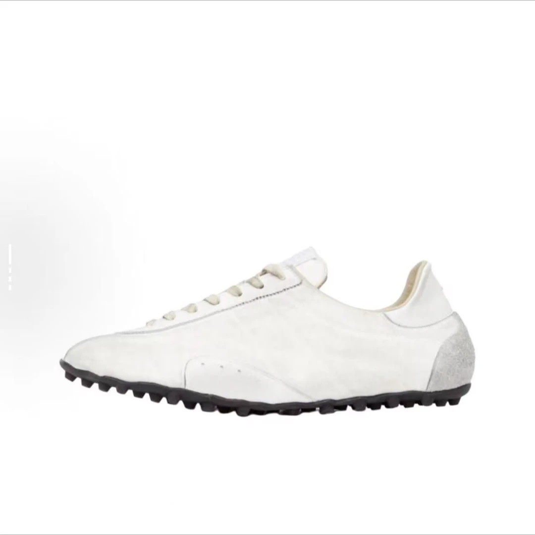 2025春季新款复古薄底跑鞋做旧工艺