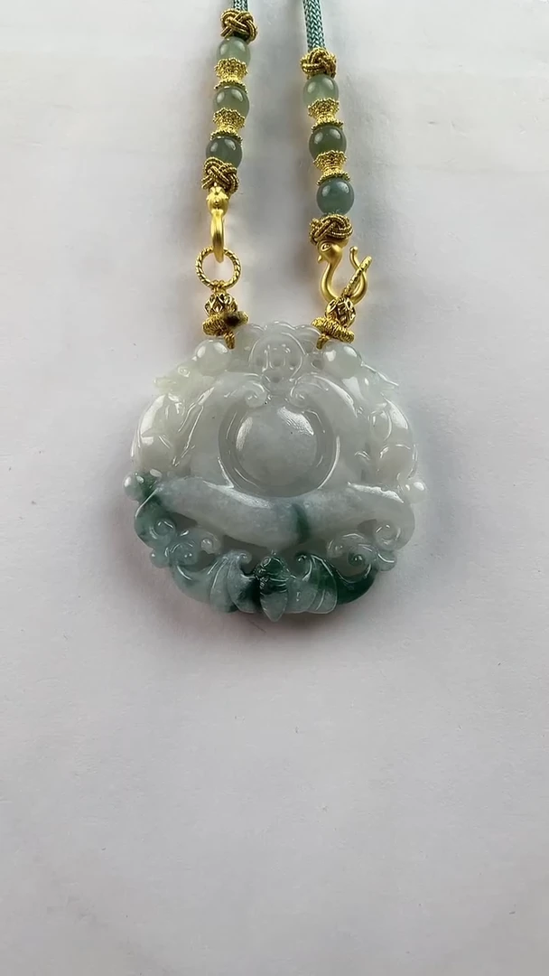 【闪购商品】翡翠颈饰未镶嵌2002(赠链)部分宝贝微瑕主播介绍为准