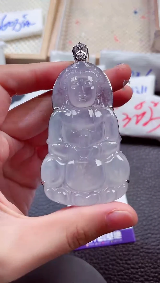 颈饰18K金镶嵌翡翠00001775
