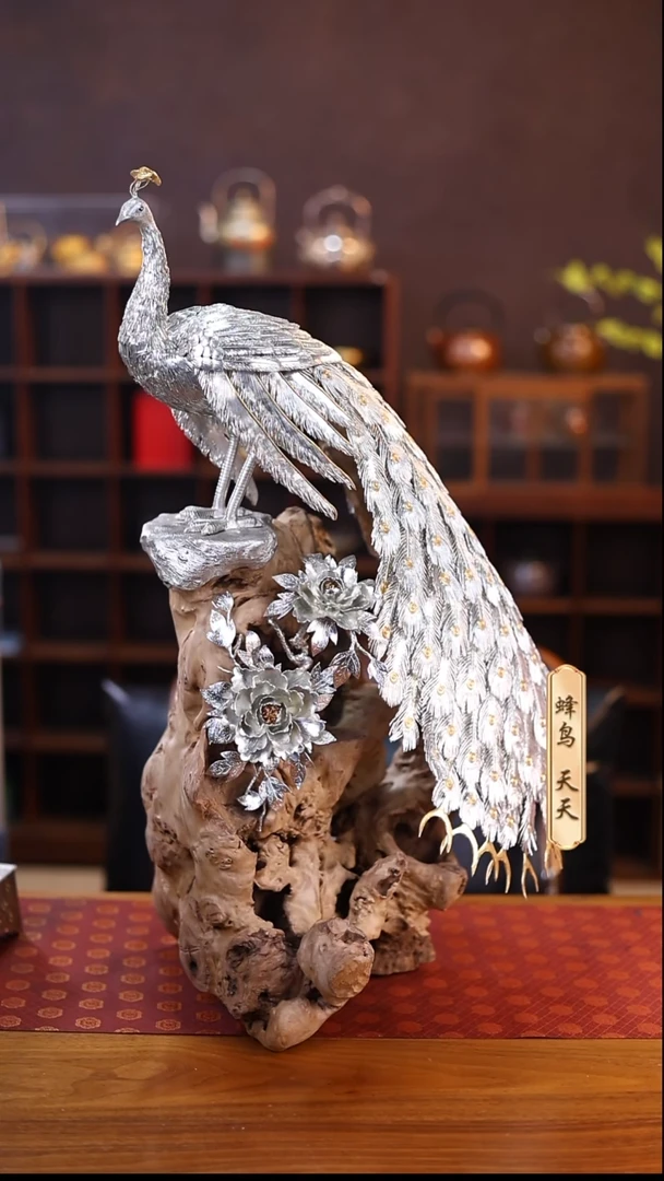 WCXHC439 孔雀摆件