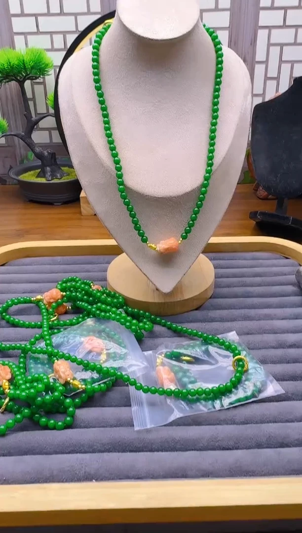 14K金镶嵌手链翡翠L62