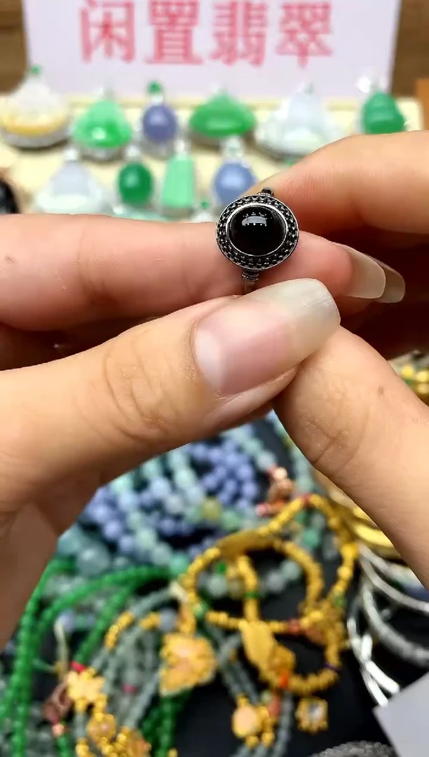 翡翠戒指18K金镶嵌319-中国好珍宝