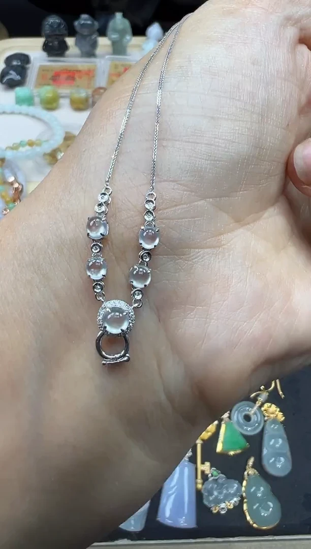 【闪购商品】翡翠吊坠(不含链)18K金镶嵌1111勿拍