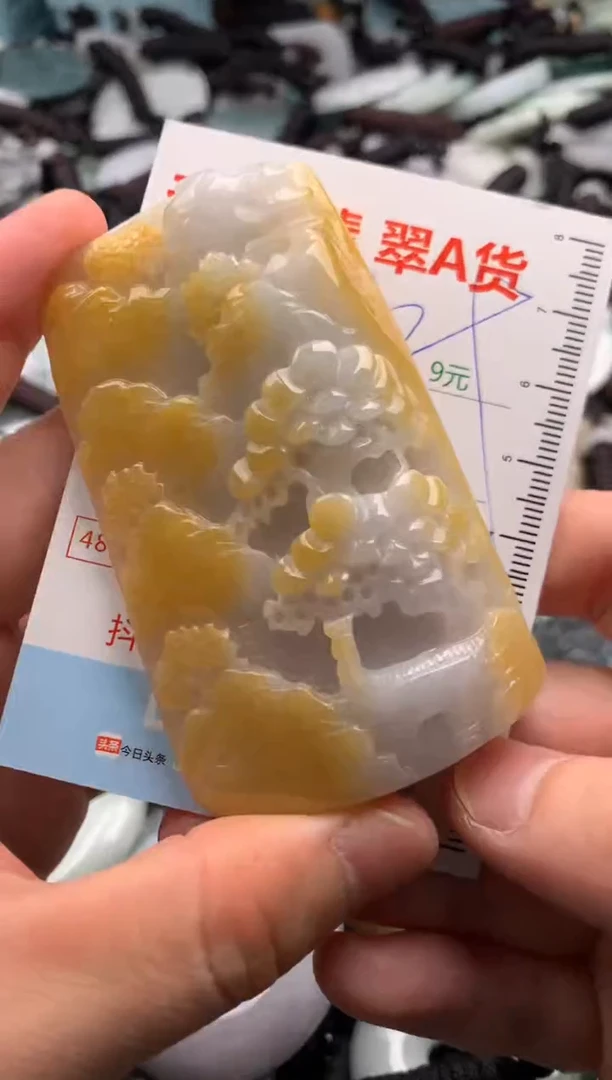 翡翠未镶嵌吊坠(不含链)1