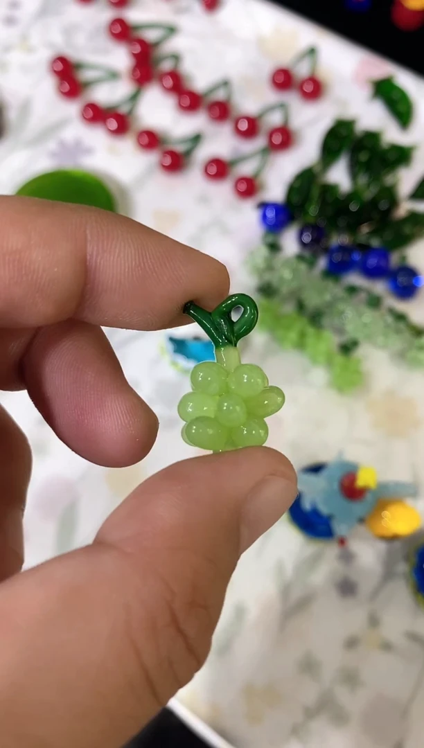 琉璃手工艺品挂钩葡萄