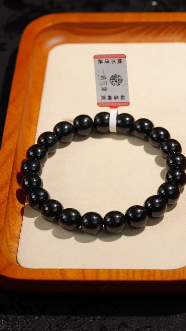 未镶嵌手串和田玉（青玉）和田玉塔青手串