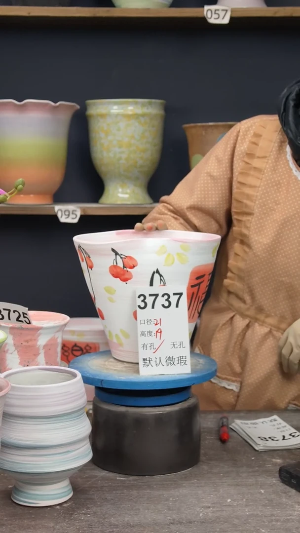 景德镇陶园花盆3737