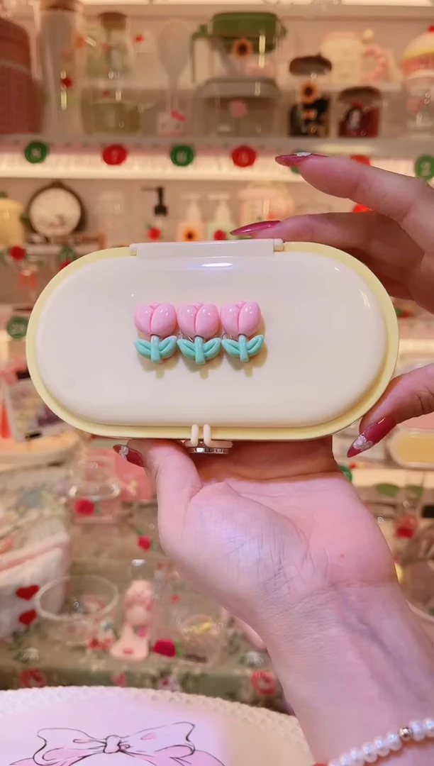 郁金香花针线盒——手工制作品质好！