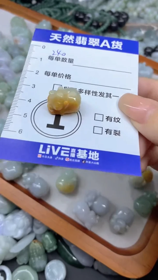 颈饰未镶嵌翡翠F*天然翡翠A货批量多样性发一件