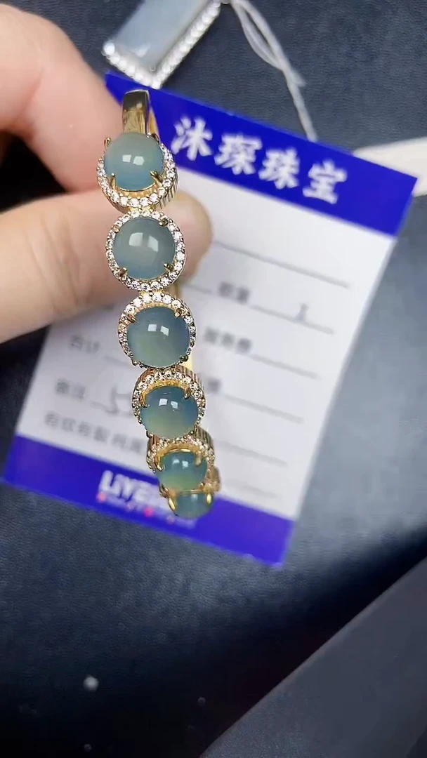 银S925镶嵌戒指翡翠5500