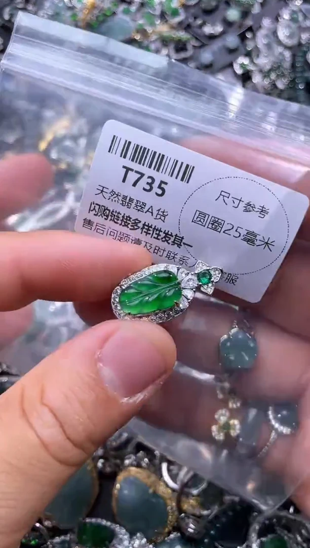 【闪购商品】翡翠颈饰未镶嵌T735吊坠