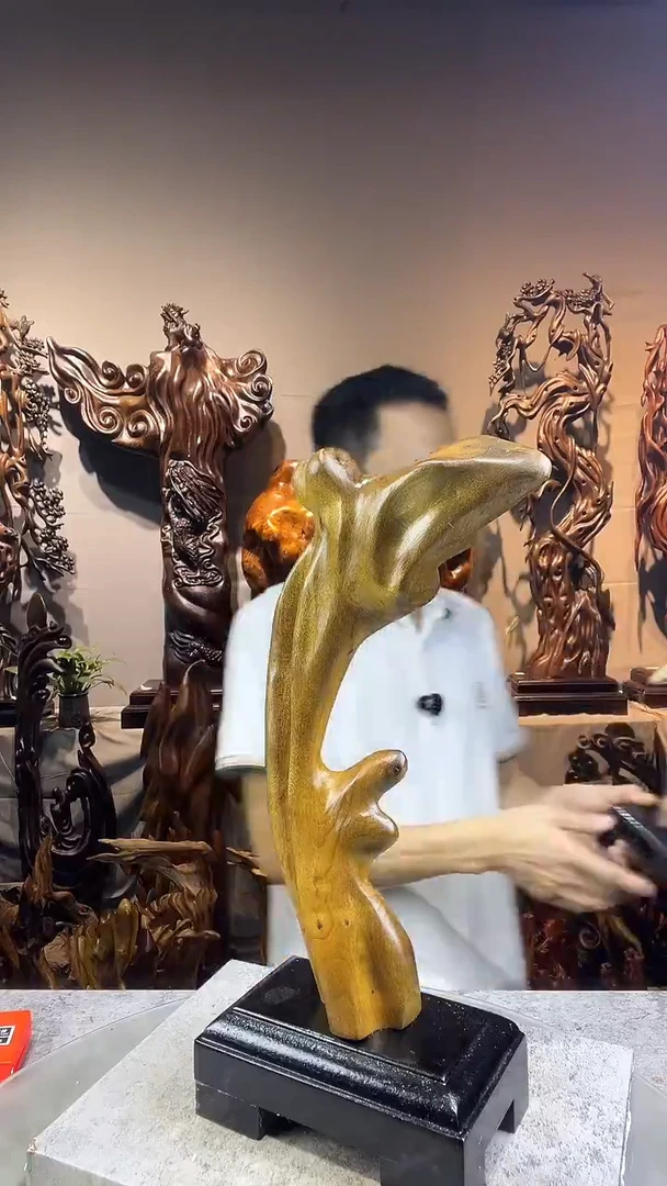 金丝楠草**鹰小叶桢楠随行摆件49