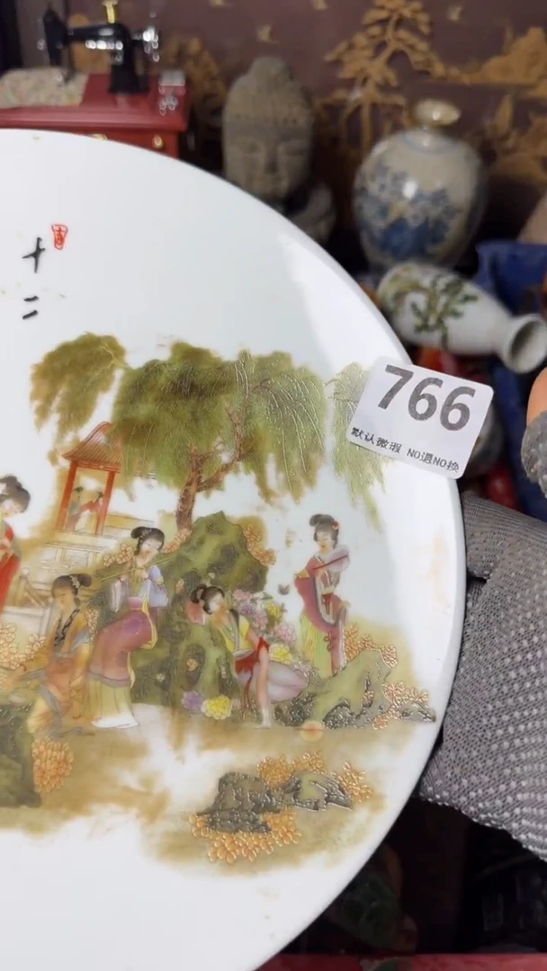 复古用****6工艺品十二金钗盘766