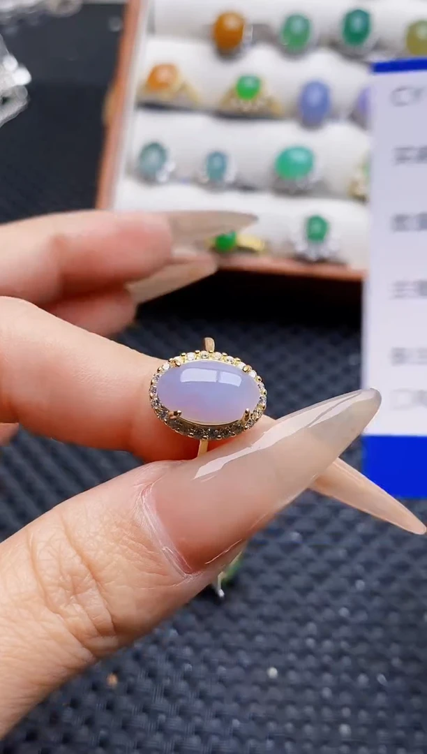 银S925镶嵌戒指翡翠1858