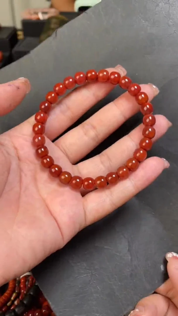 南红玛瑙119未镶嵌手串