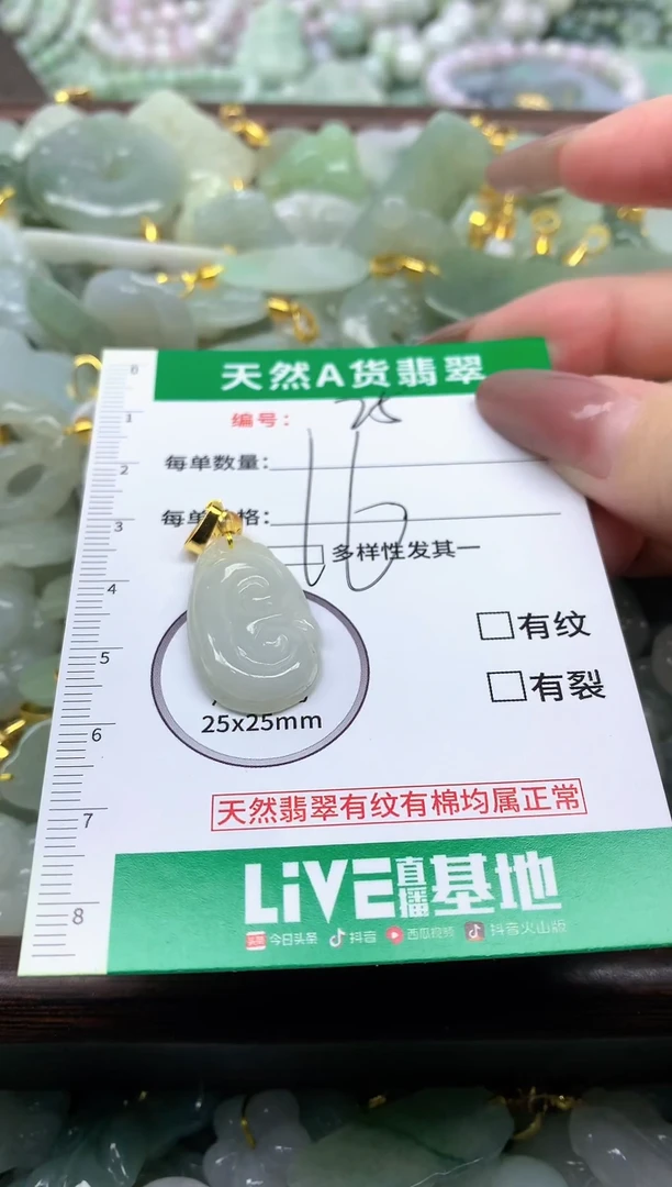 颈饰未镶嵌翡翠纯天然缅甸A货翡翠-25