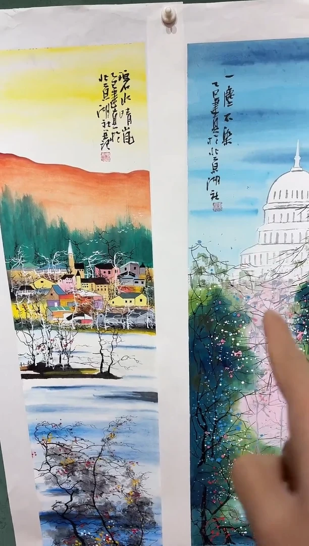 国画周建真老师绘画作品（送印屏）24-17