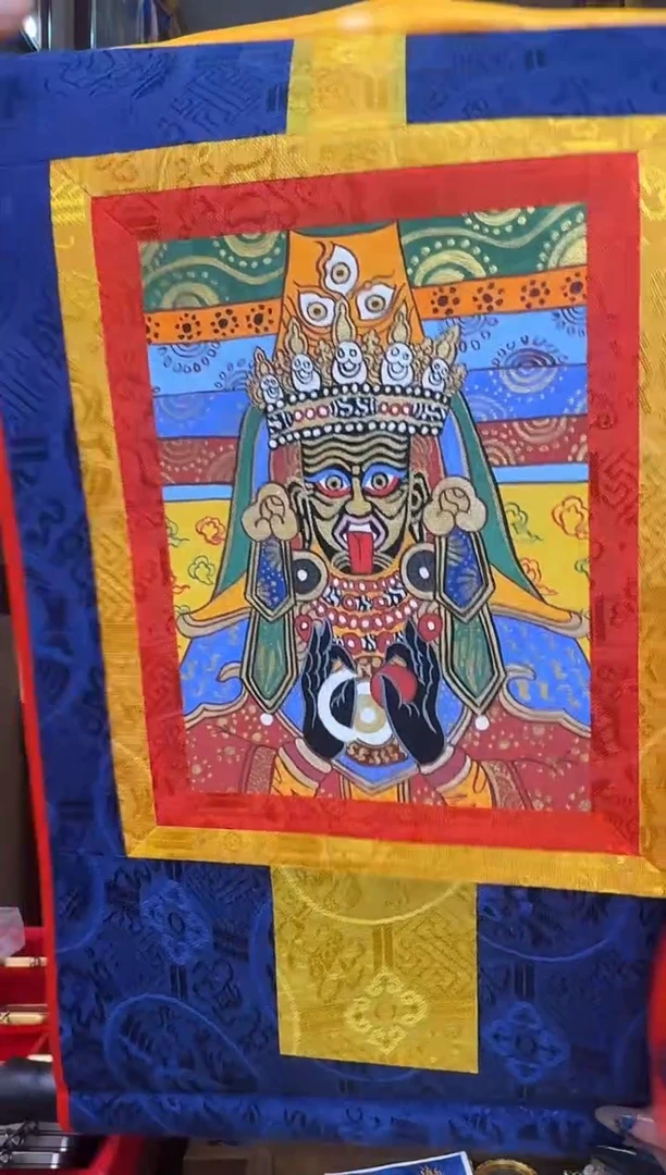 吊坠扎基拉姆挂画-热贡纯手绘唐卡