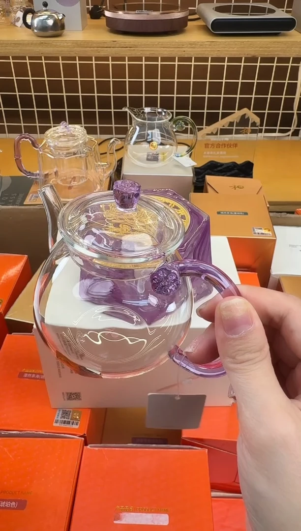 @@禾器晶彩清莲壶浅紫