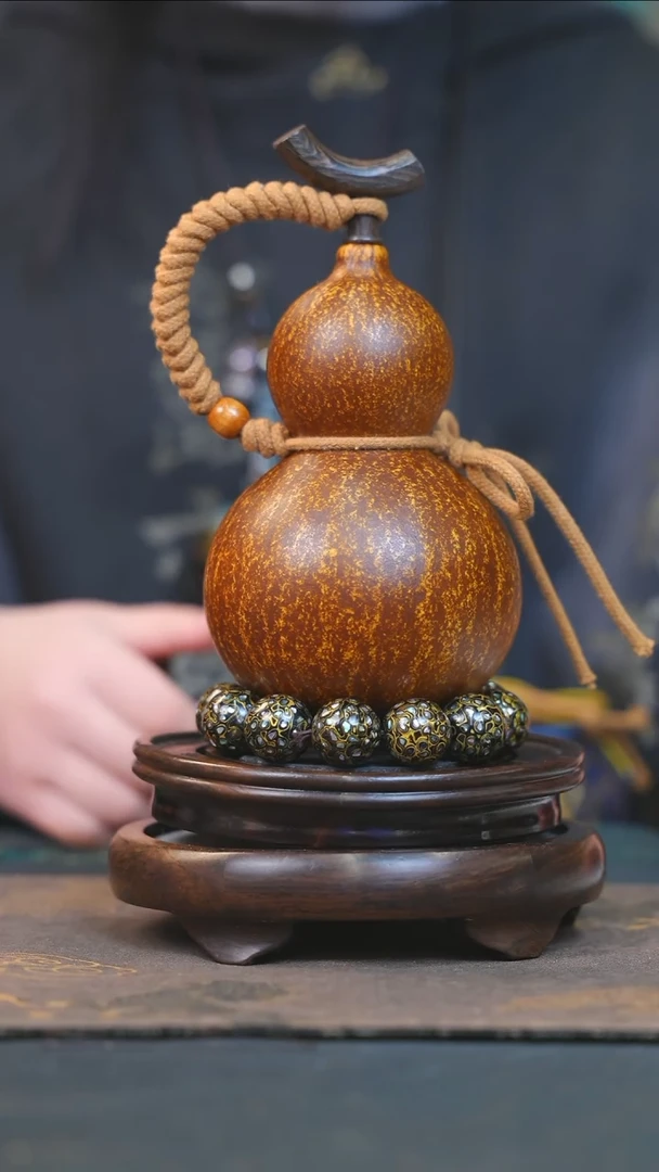 【闪购商品】YJ208大漆酒葫芦不包手串及旋转底座