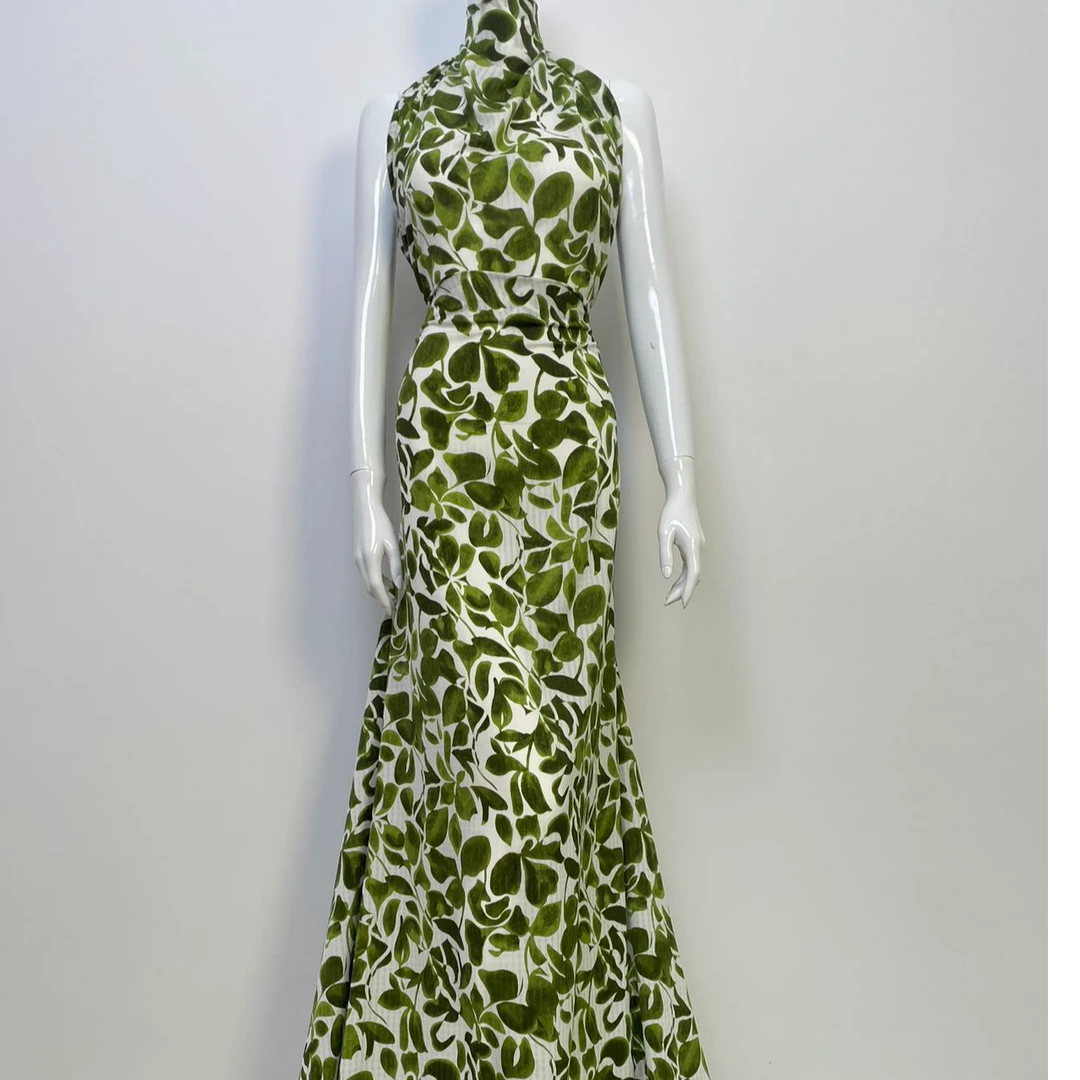 叶子花仿醋酸高质服装面料