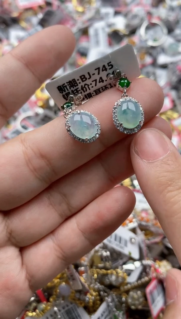 【闪购商品】翡翠戒指银S925镶嵌44444---9