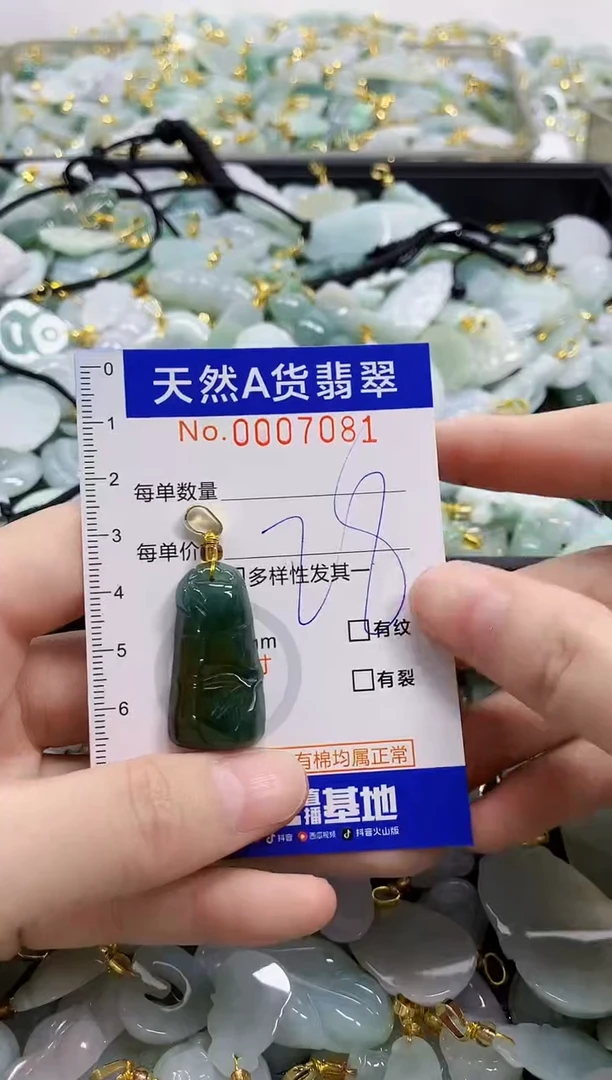 颈饰未镶嵌翡翠天然A货翡翠