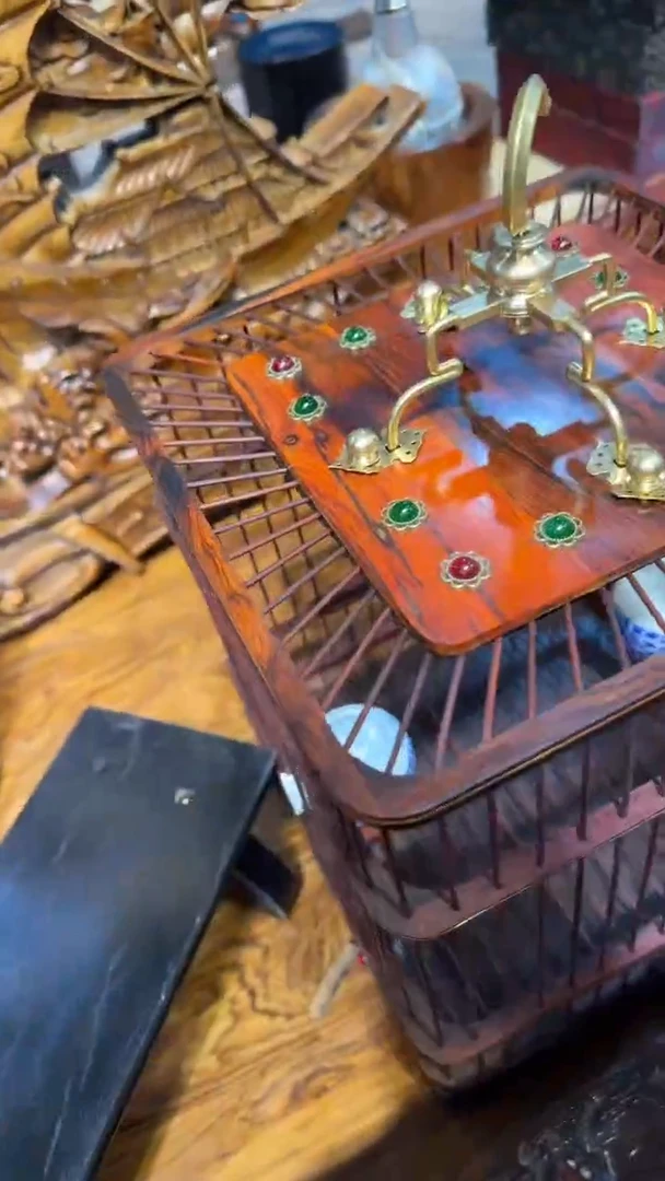 木花梨木鸟笼000000