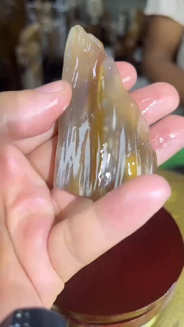 硅化玉珠宝奇石未镶嵌缅甸天然树化玉摆件