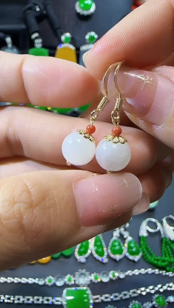 【闪购商品】翡翠耳饰未镶嵌耳勾