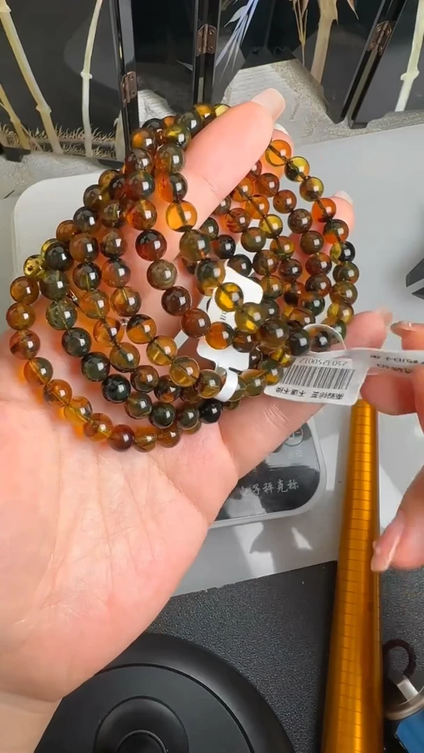 未镶嵌琥珀手串JJD0615011多样性发一