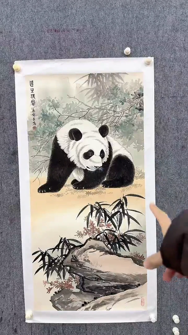 国画吴老师昌鸣老师绘画作品-8平尺花鸟