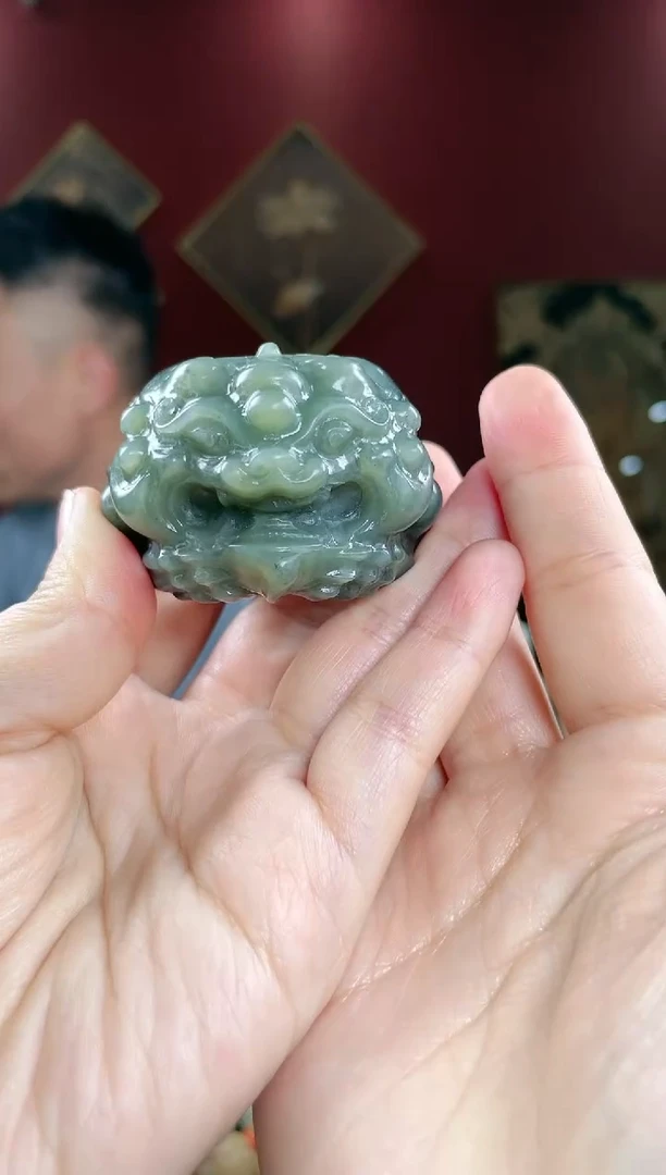 【闪购商品】和田玉把件未镶嵌兽面