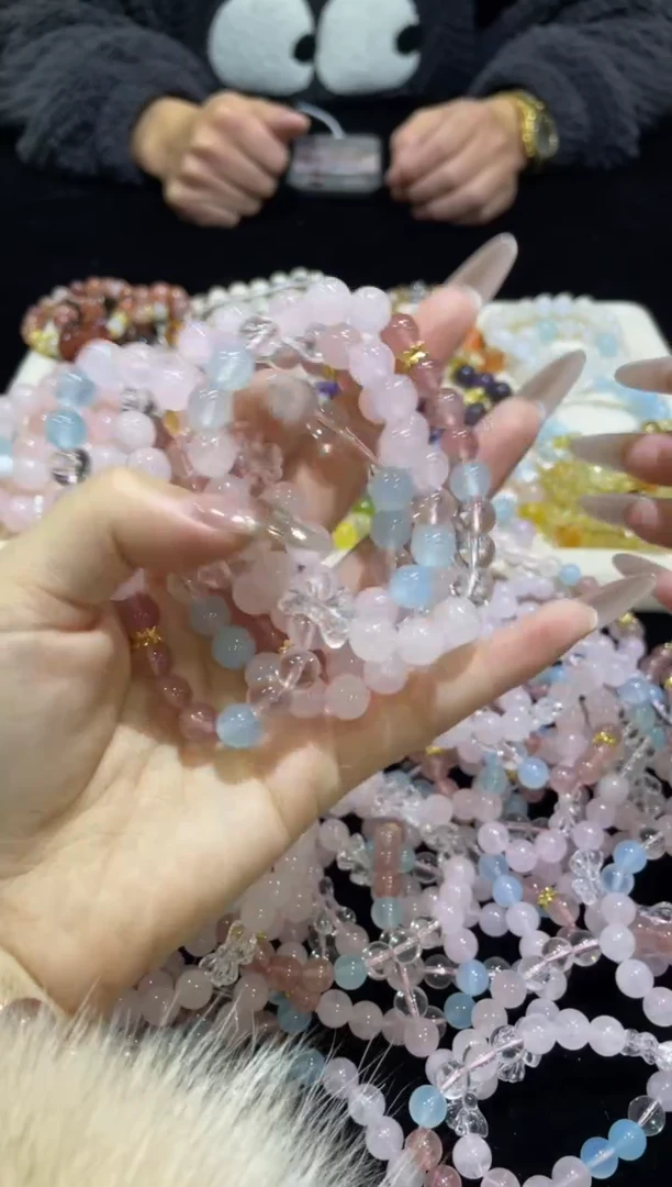 【闪购商品】烟晶手链合金28浮力007