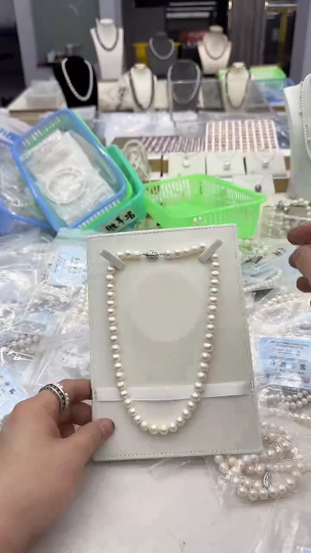 项链未镶嵌淡水珍珠9-10mm 插棒扣款