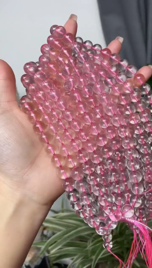 【闪购商品】水晶粉晶半成品10±/522未镶嵌多样性发一件