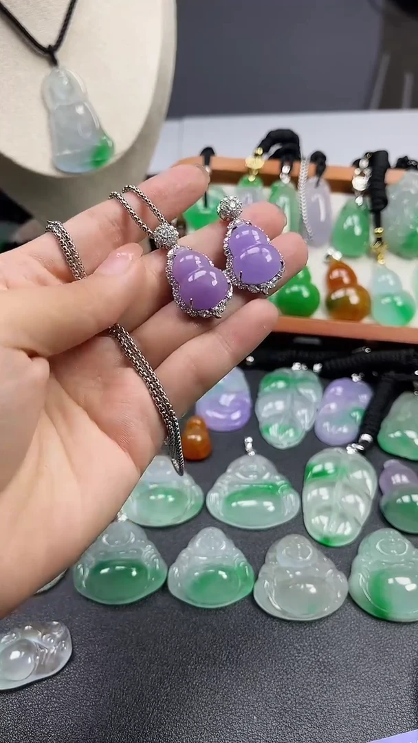 颈饰未镶嵌翡翠  所见即所得 一图一物