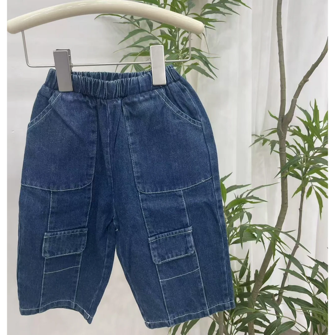 6349---工装牛仔裤