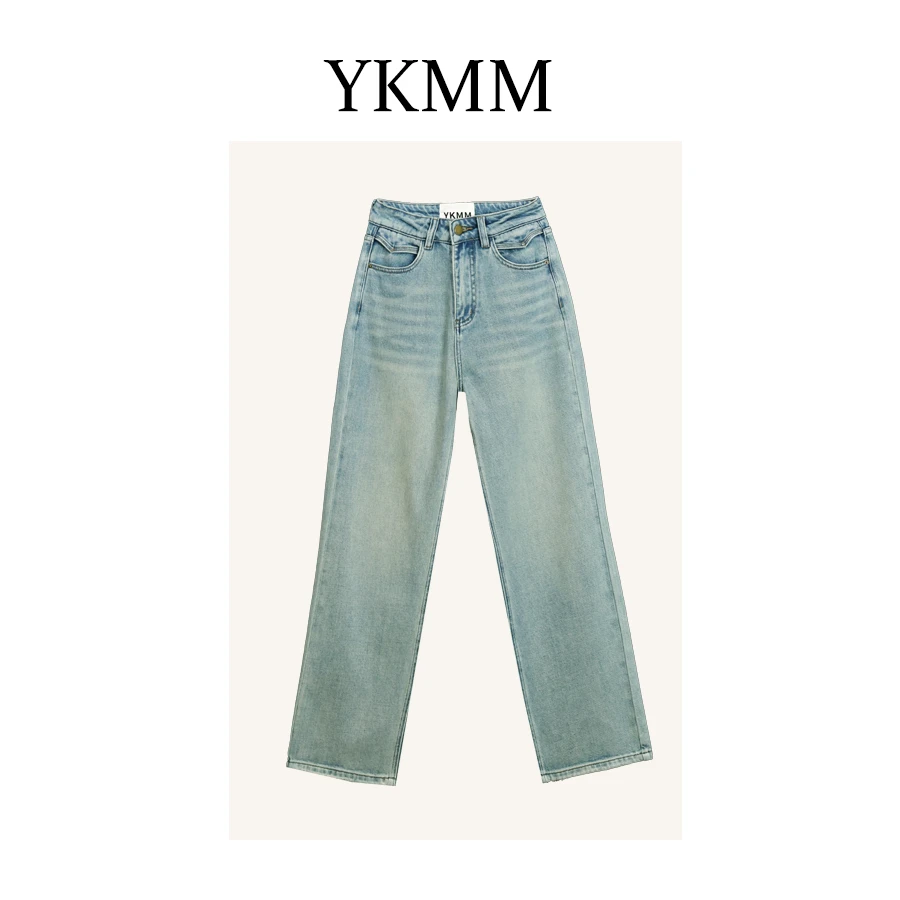 2025新款直筒牛仔裤女高腰显瘦经典牛仔裤6609