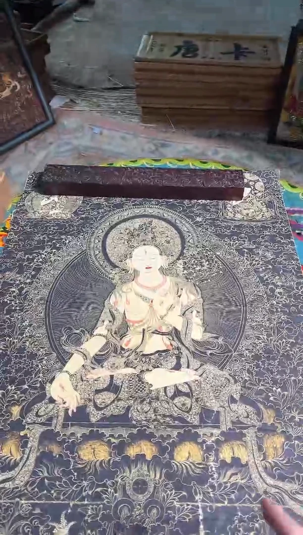 卷轴画路路的唐卡tk160