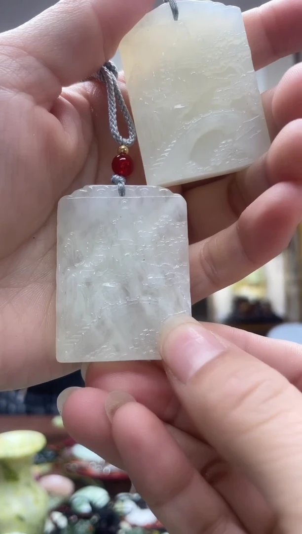未镶嵌岫玉吊坠多样性发货拍一发一