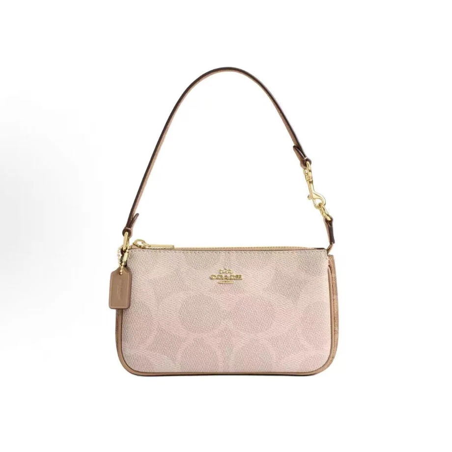 COACH/蔻驰Nolita 19麻将包双拼老花大C腋下包女士时尚百搭经典