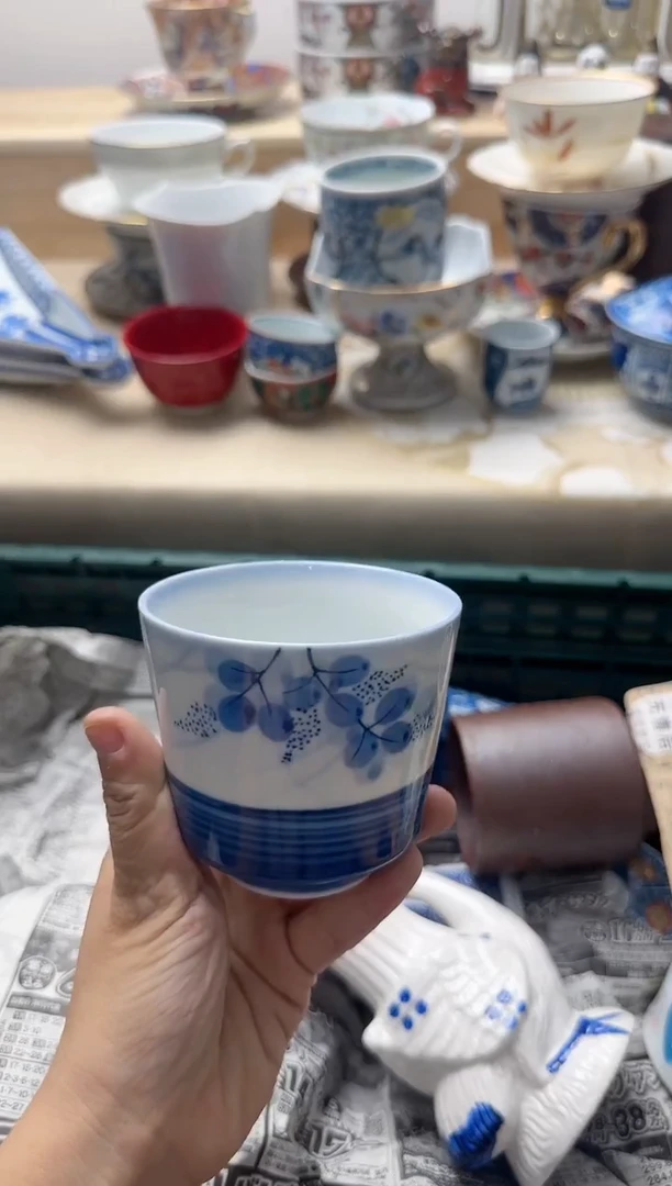 茶杯紫砂简*L074淘艺中古瓷器满18米包邮