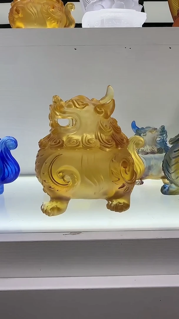 手工艺品琉璃春****开香炉大号