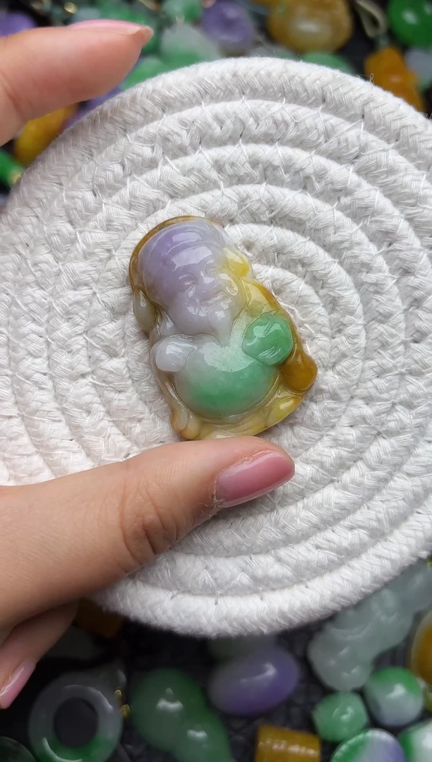 颈饰未镶嵌翡翠缅甸翡翠吊坠