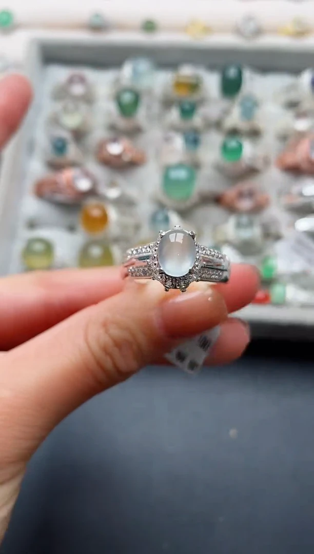 未镶嵌戒指翡翠88888888+9