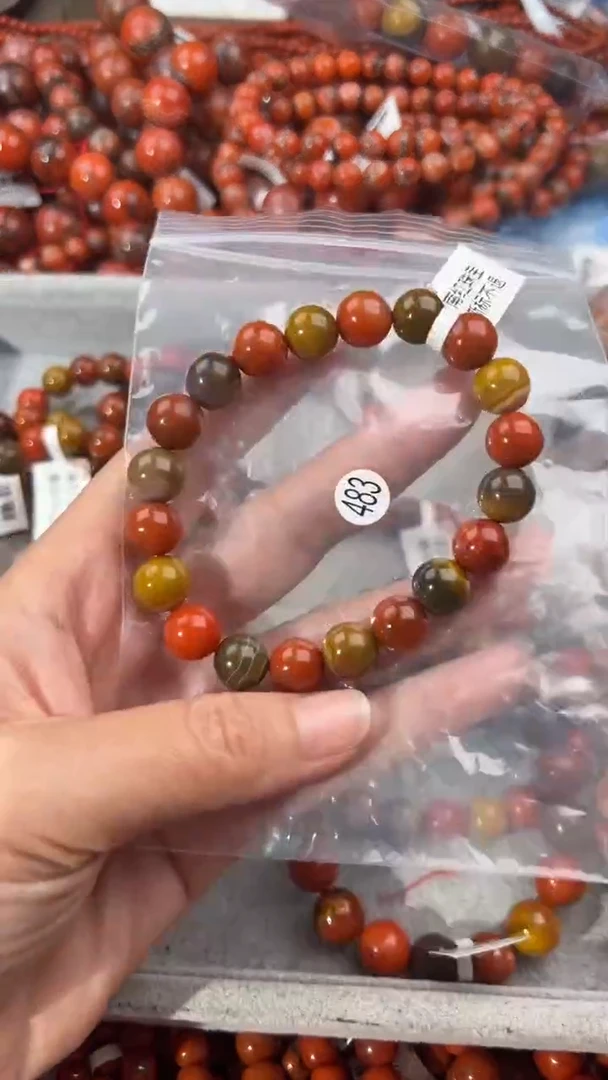 南红玛瑙手串未镶嵌10+