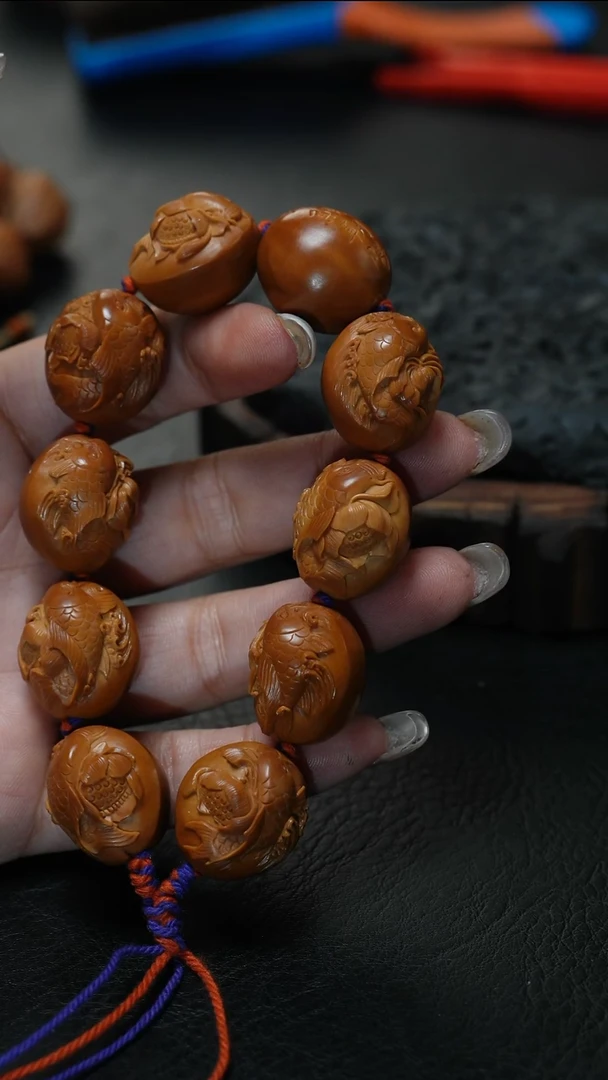 手串/手链橄榄核高*高鱼子精品核文化