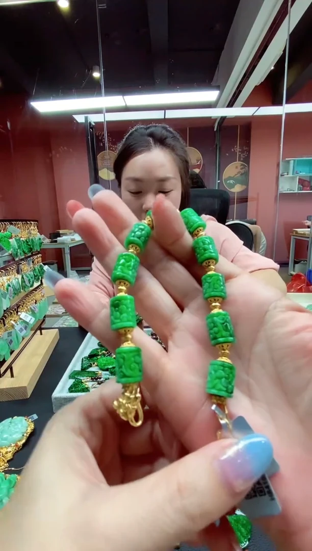 颈饰未镶嵌翡翠翡翠手串