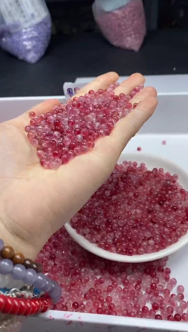 玛瑙/玉髓颈饰未镶嵌w623桃花玉4mm*108颗